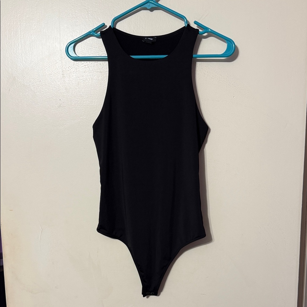 Express Black Sleeveless Bodysuit